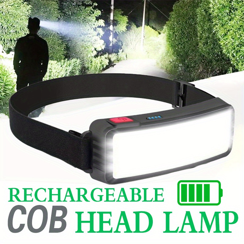 Fishing Headlamp - Powerful COB LED Headlamp Type-c Rechargeable