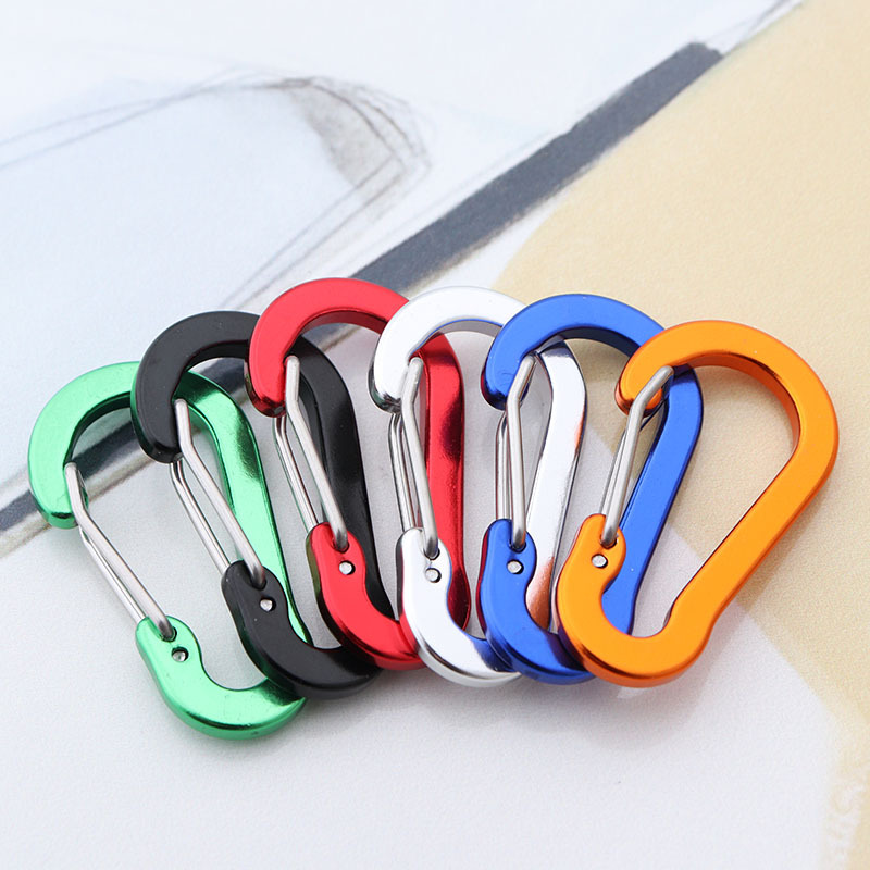 Fishing Equipment Basics - 6pcs Carabiner Keychain Key Chain Fishing
