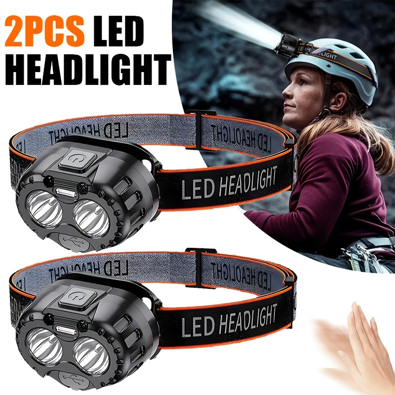 Fishing Headlamp - Powerful LED Induction Headlamp IPX4 Waterproof