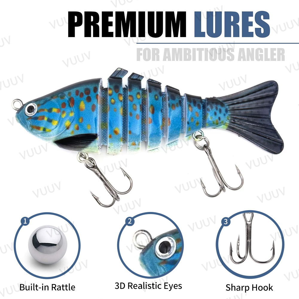 10 pcs Multi-Joint Swimbait Fi - Fishing Equipment Kit recension och pris