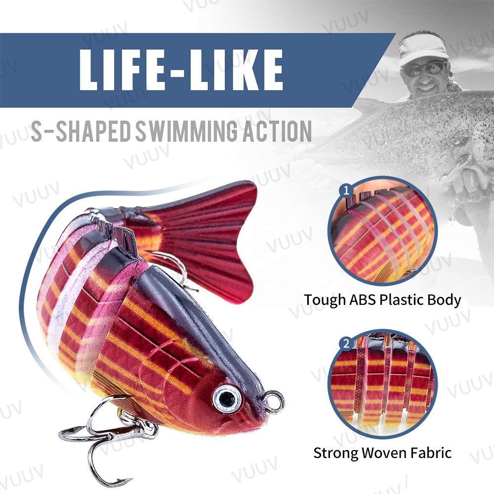 10 pcs Multi-Joint Swimbait Fi - Fishing Equipment Kit recension och pris