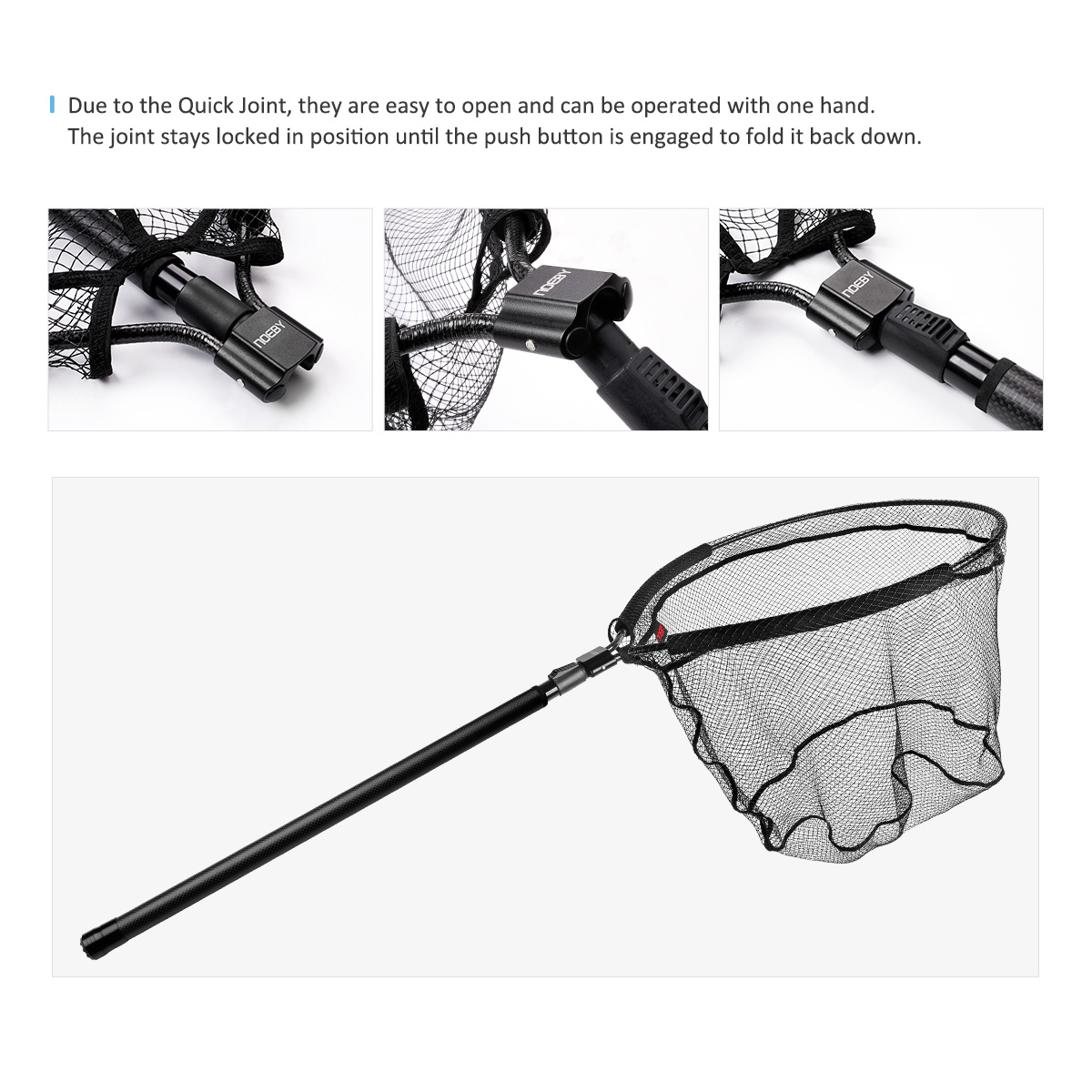 NOEBY Telescopic Landing Net F - Landing Net Telescopic recension och pris