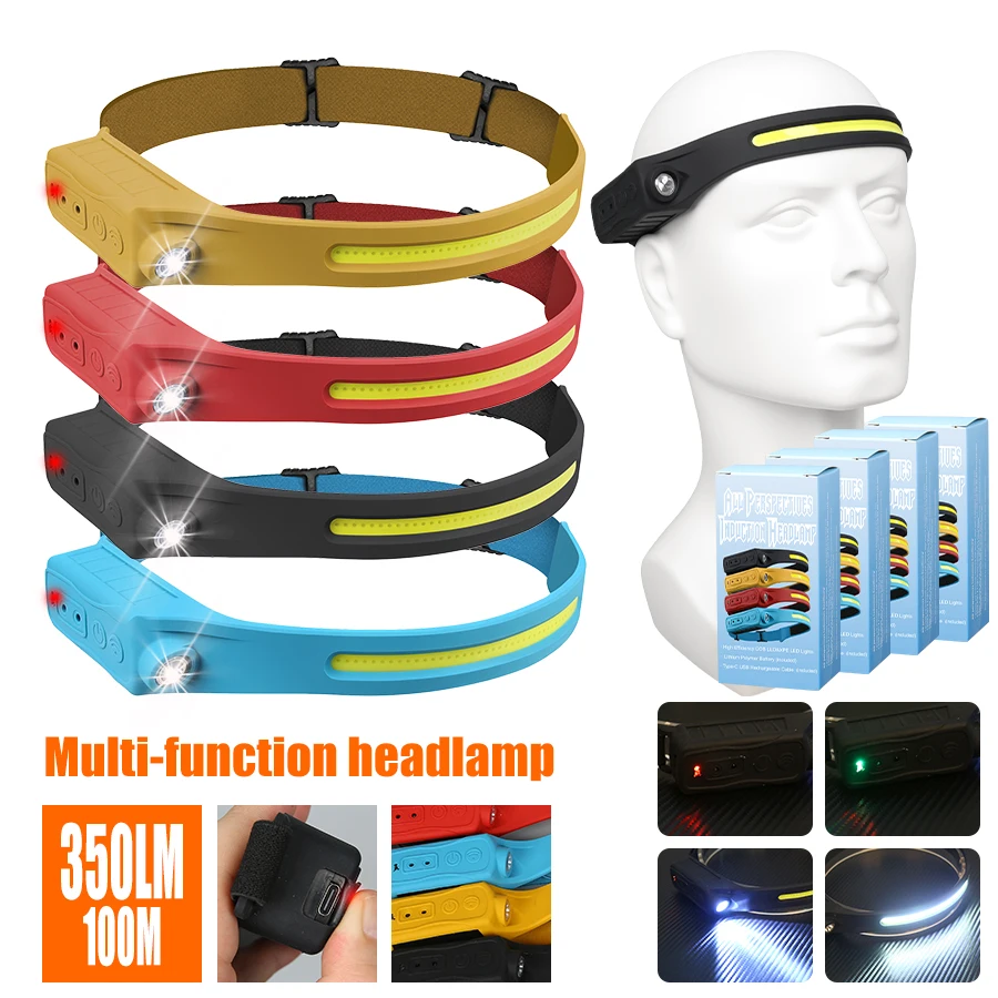 Rechargeable Headlamp 350 Lume - Fishing Headlamp recension och pris