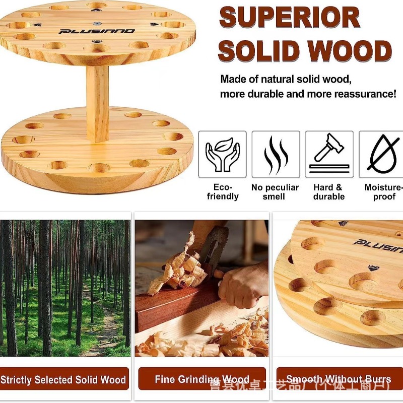 Round Solid Wood Fishing Rod S - Fishing Rod Pod recension och pris