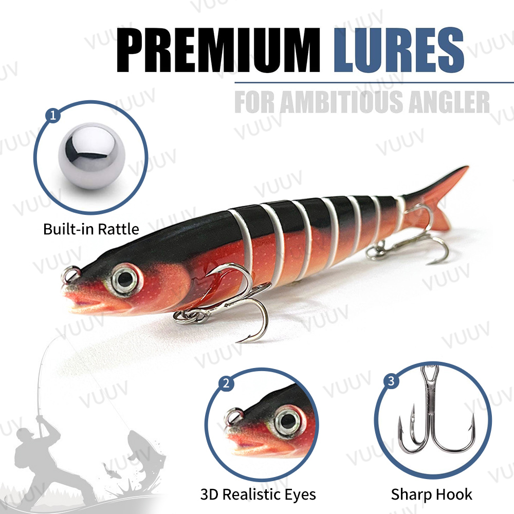 10 pcs Fishing Lures for Bass  - Fishing Equipment Kit recension och pris