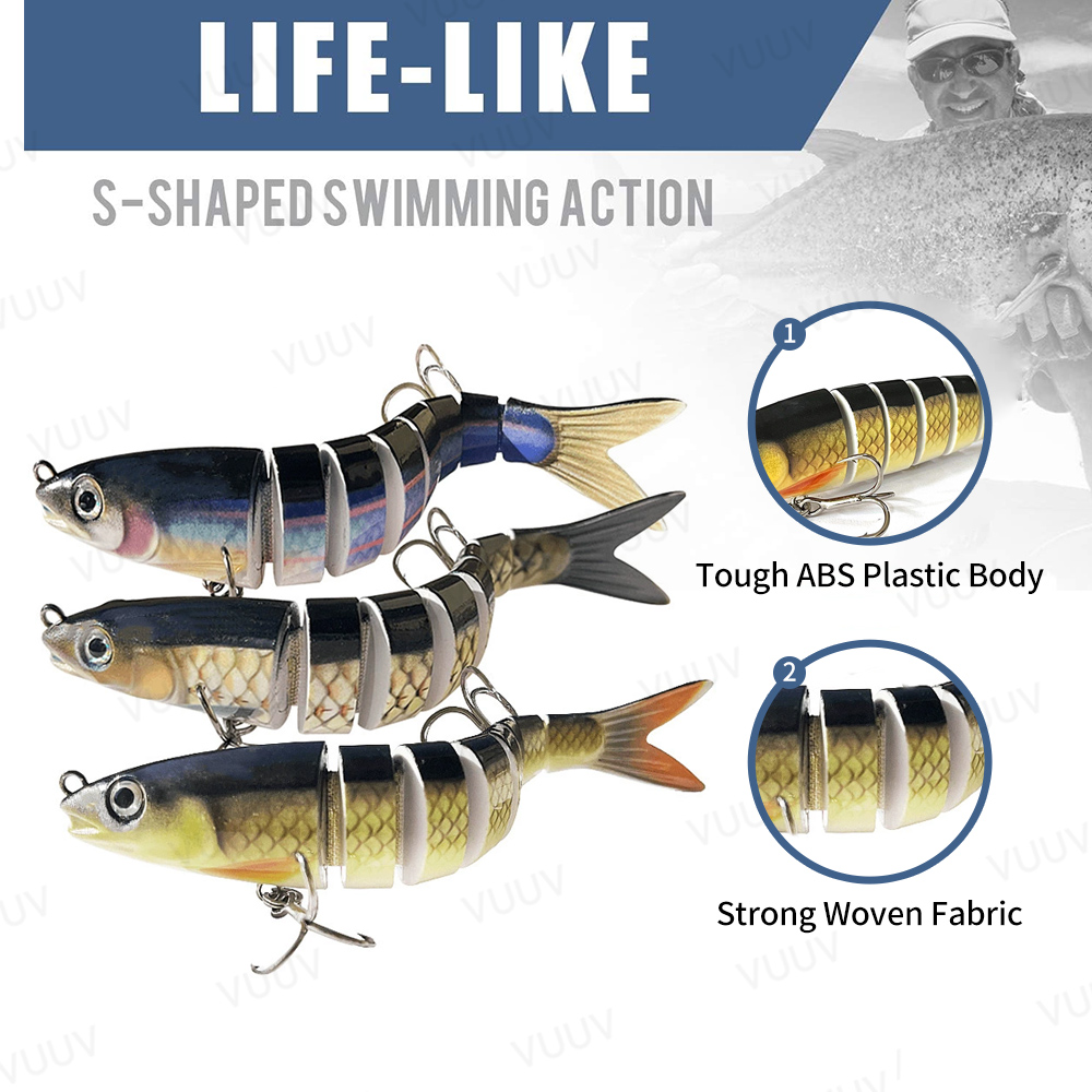 10 pcs Fishing Lures for Bass  - Fishing Equipment Kit recension och pris