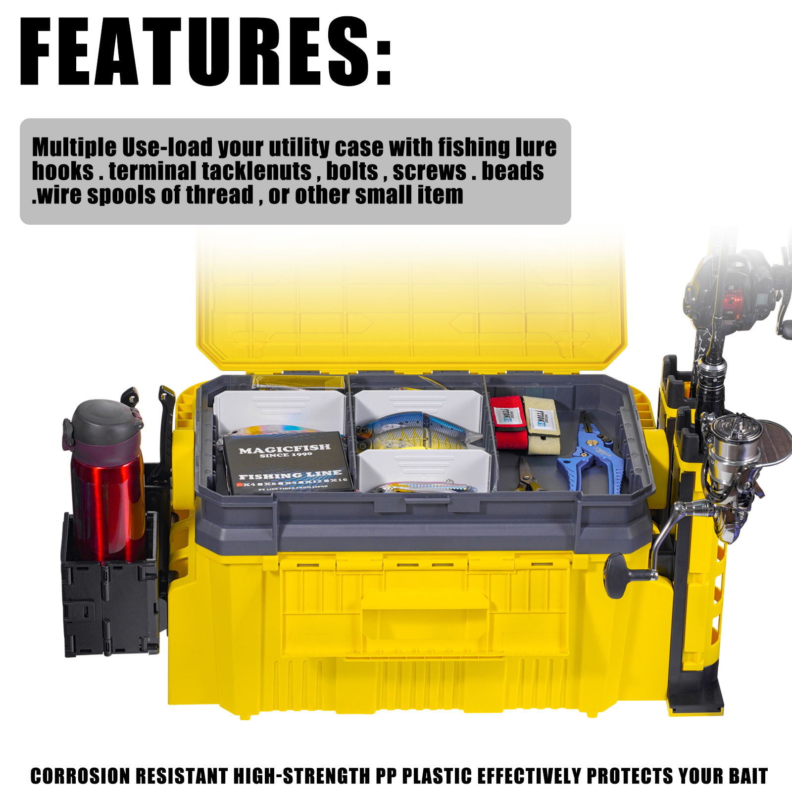 New Large Fishing Box Suit 19. - Fishing Equipment Kit recension och pris