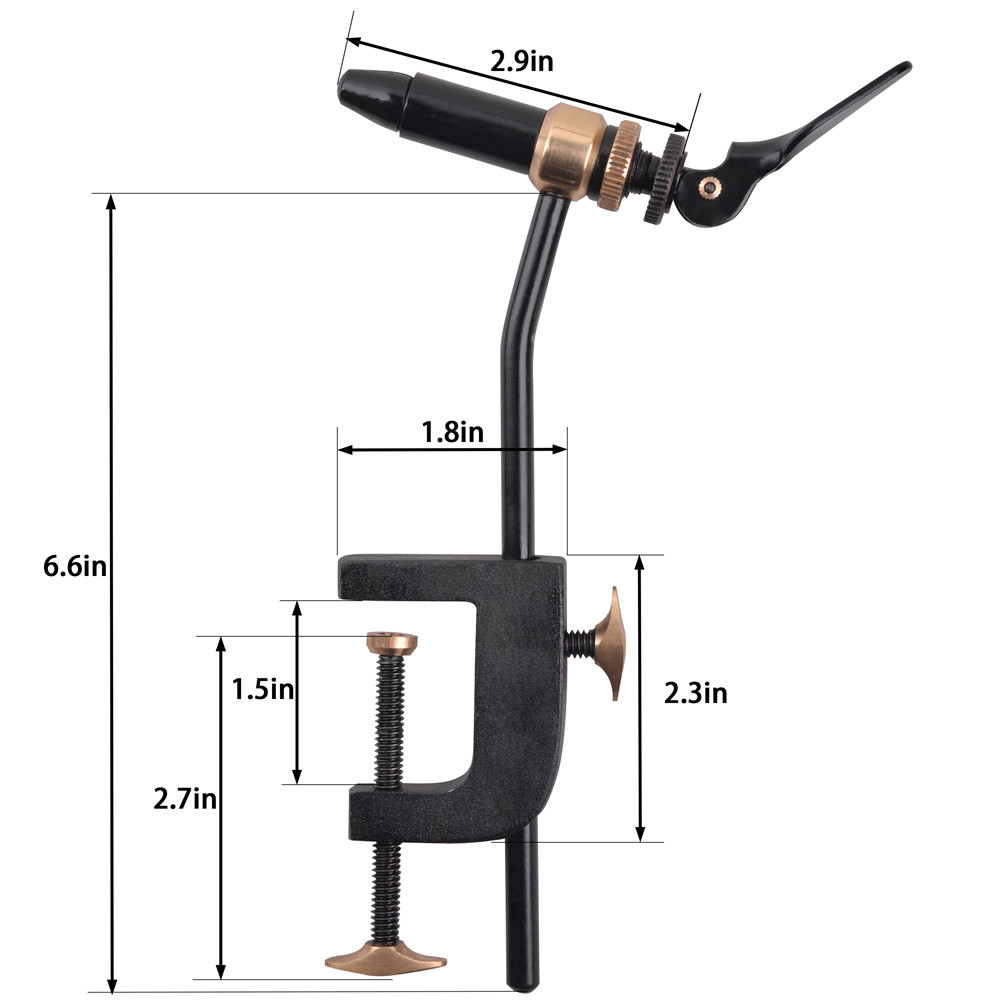 Rotary Fly Tying Vise Tool Saf - Fishing Equipment Kit recension och pris