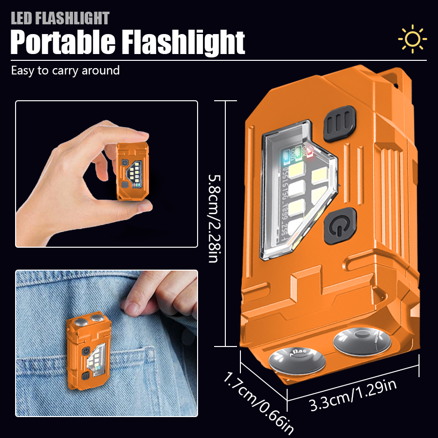 Mini Keychain EDC Flashlight R - Fishing Headlamp recension och pris