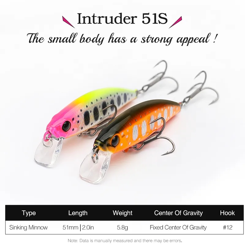 TSURINOYA 10PCS 51mm 5.8g Intr - Fishing Equipment Kit recension och pris