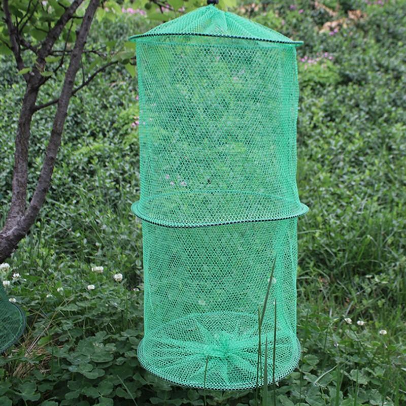 Folding Round Nylon Mesh Metal - Landing Net Telescopic recension och pris