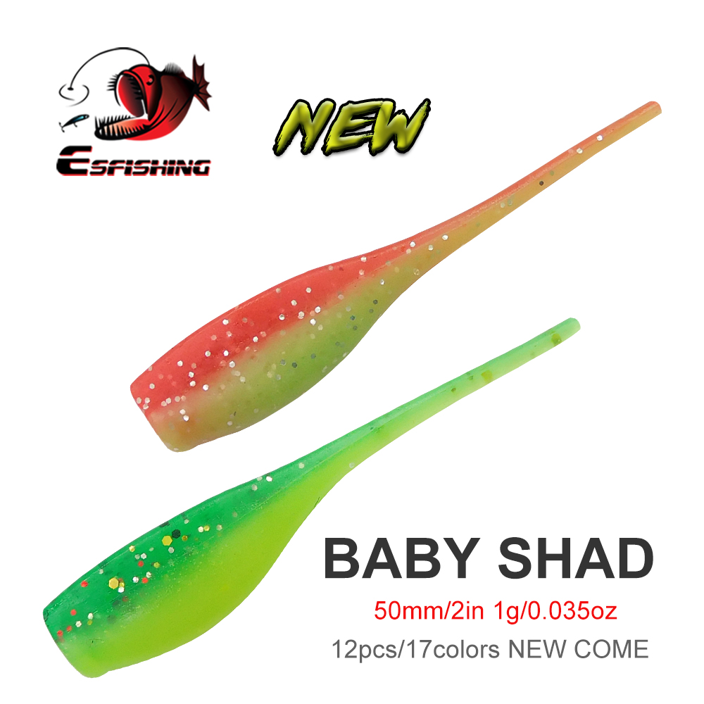 ESFISHING Baby Shad 50mm Soft  - Fishing Equipment Ebay recension och pris