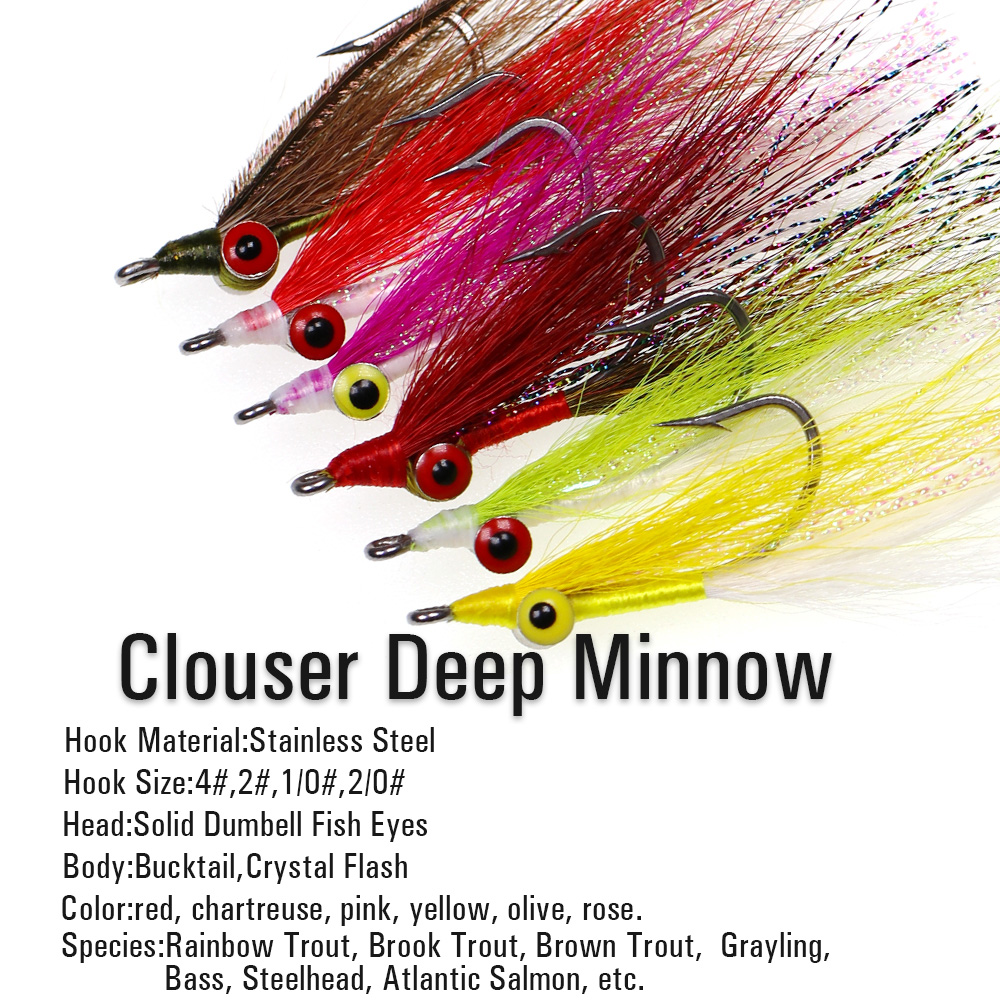 Wifreo 3pcs/6pcs Bucktail Clou - Fishing Equipment Kit recension och pris