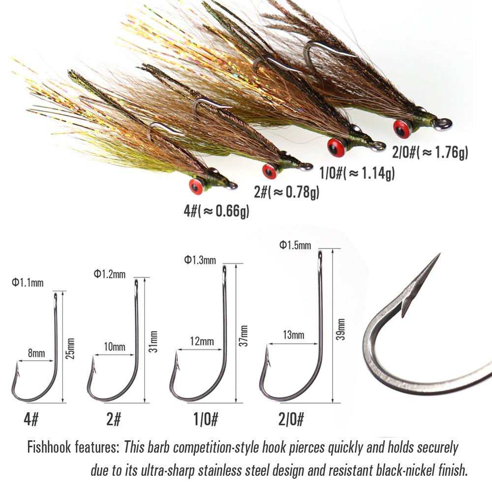 Wifreo 3pcs/6pcs Bucktail Clou - Fishing Equipment Kit recension och pris